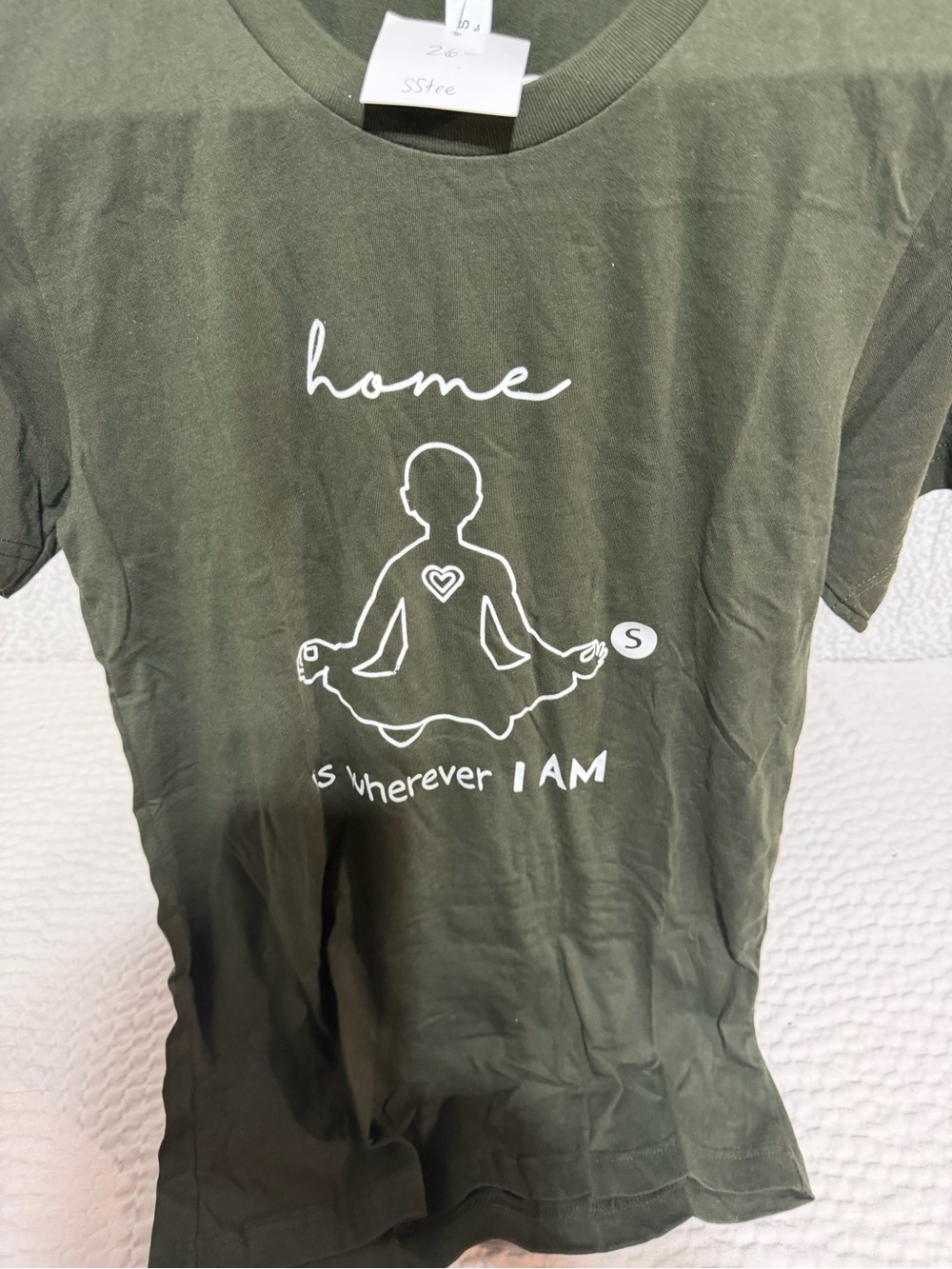 Bella Canvas Olive Green Graphic Yoga Tee